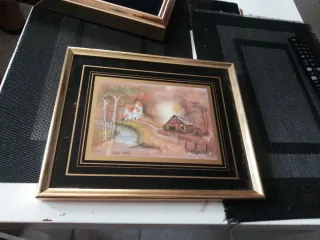 Cuadro antiguo paisaje