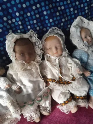 Muñecas de cerámica vintage