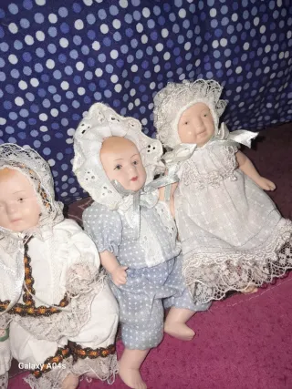 Muñecas de cerámica vintage