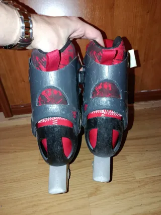 Patines Oxelo Negros y Rojos Talla 34-36