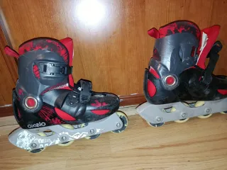 Patines Oxelo Negros y Rojos Talla 34-36