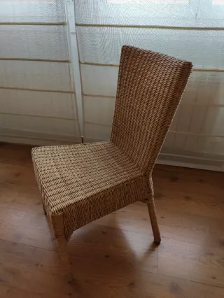 4 Sillas Ratán Natural