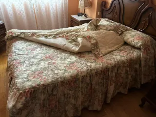 Colcha floral cama 135 cm