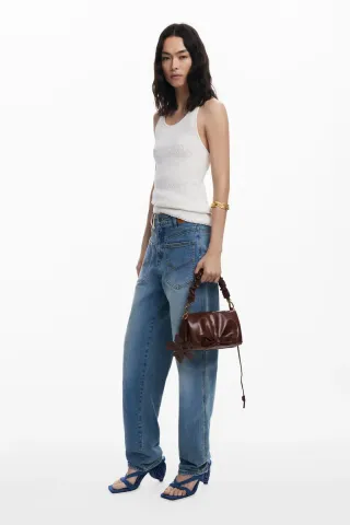 Bolso bandolera Desigual marrón