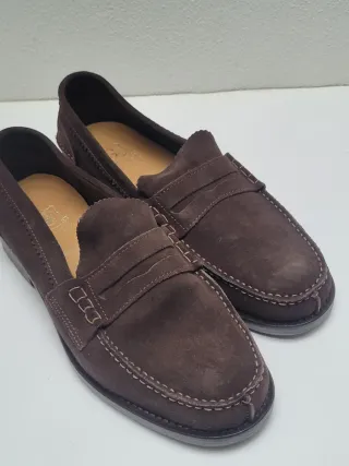 Mocassino in camoscio donna