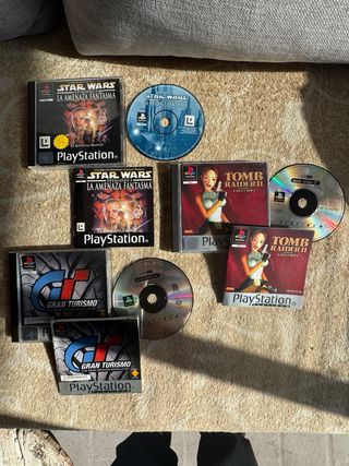 PS1 lote juegos, 2 mandos y 2 pistolas originales.