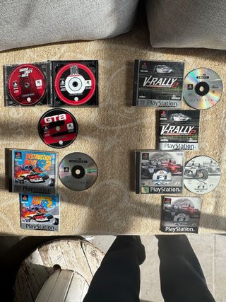 PS1 lote juegos, 2 mandos y 2 pistolas originales.
