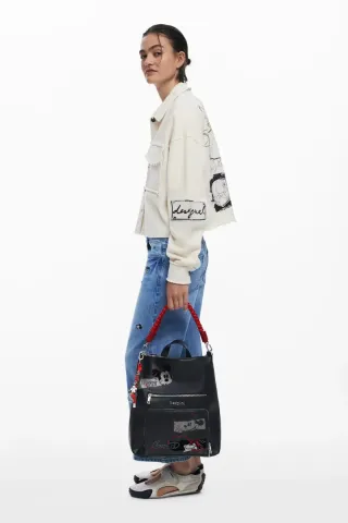 Mochila Desigual Mickey Negra y Roja