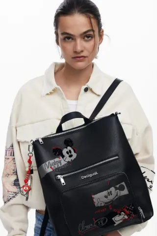 Mochila Desigual Mickey Negra y Roja