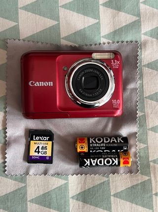 Cámara Digital Canon PowerShot A800 Roja