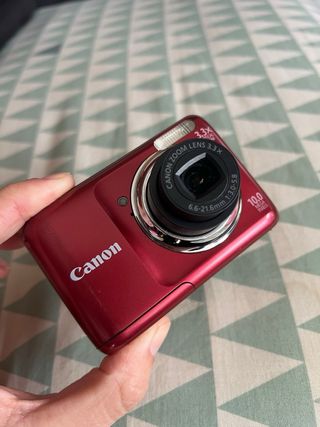 Cámara Digital Canon PowerShot A800 Roja