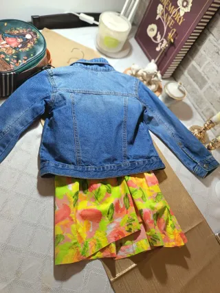 Vestito floreale Mayoral e Giacca 4 anni bambina