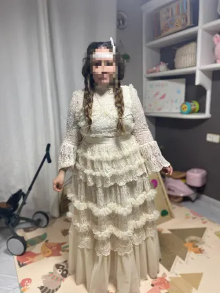 Vestido de Novia Encaje Marfil