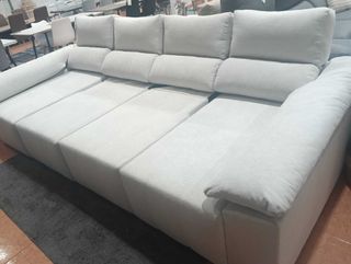 Mega Sofá Cama Chaise Longue con Arcon Med 335 cm