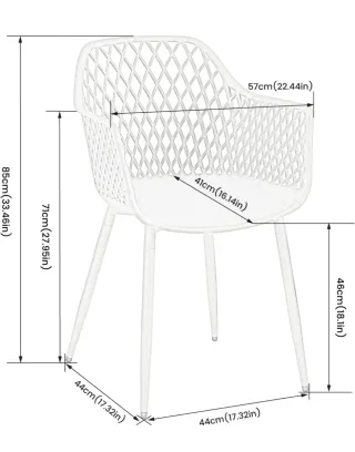 Confezione di 4 sedie da pranzo/cucina