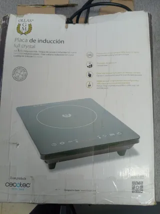 Placa Inducción Cecotec Full Crystal
