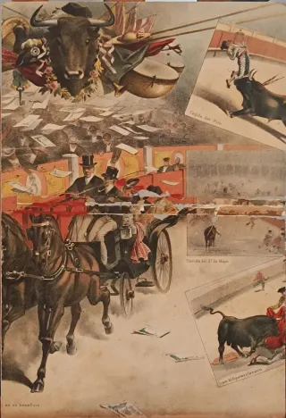 Cartel taurino antiguo