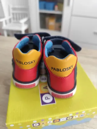 Botines Pablosky niño azul talla 23