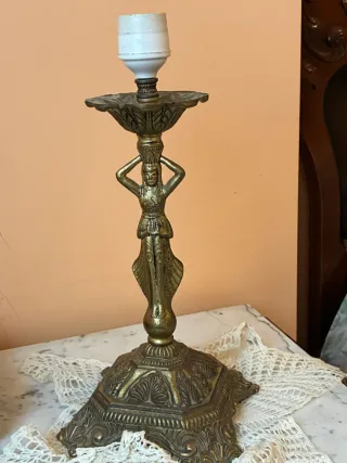 Pack 2 lámparas de mesa antigua