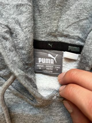 Sudadera Puma Gris Logo Felino Y2K Vintage