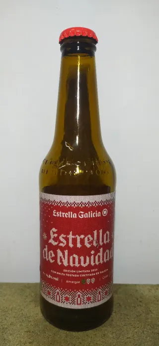 Botella VACÍA Estrella Galicia Ed. Navidad 2023