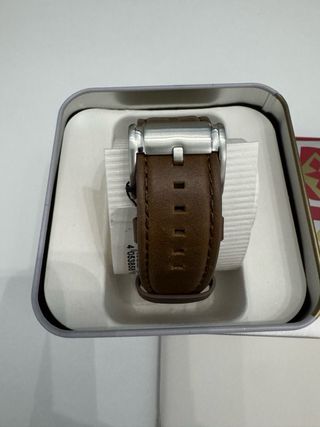 Orologio Fossil Uomo Pelle Marrone Argento