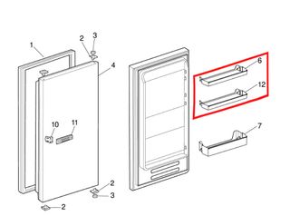 Balconcino Frigo Hotpoint Superiore