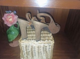 Zapato tacón peep toe ante