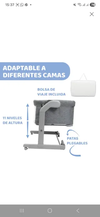 Minicuna colecho Chicco Next2Me Magic Evo