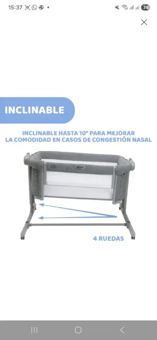 Minicuna colecho Chicco Next2Me Magic Evo