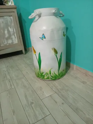 Bidone portaombrelli decorato