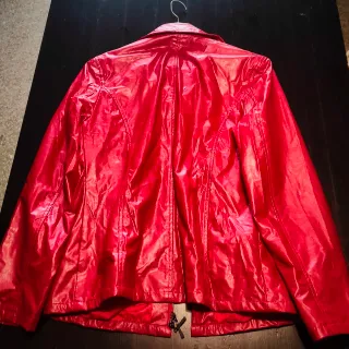 Chaqueta biker roja mujer Talla XL