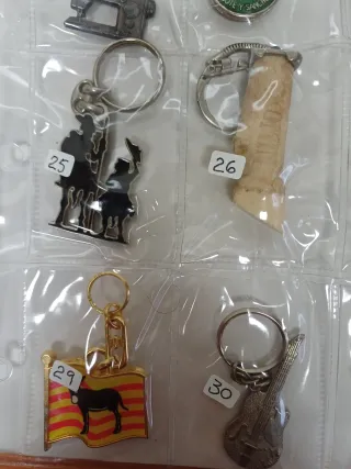 Lote de 16 llaveros coleccionables