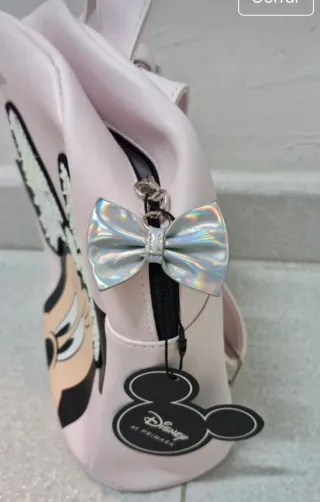 Mochila Minnie Bebe Lentejuelas Rosa