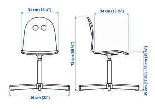 Silla infantil IKEA blanca