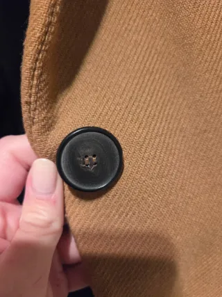 Abrigo marrón Zara Talla S