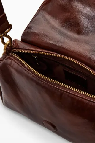 Bolso bandolera Desigual marrón