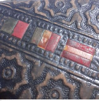 Tabaquera Petaca Cuero Repujado