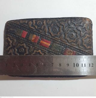 Tabaquera Petaca Cuero Repujado