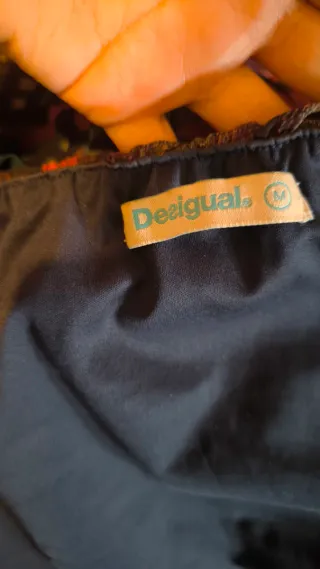 Mono desigual gasa estampado multicolor