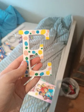 Gratis Letra E decorada