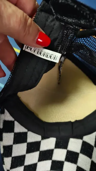 Gorra Ska Vintage Cuadros Blanco y Negro