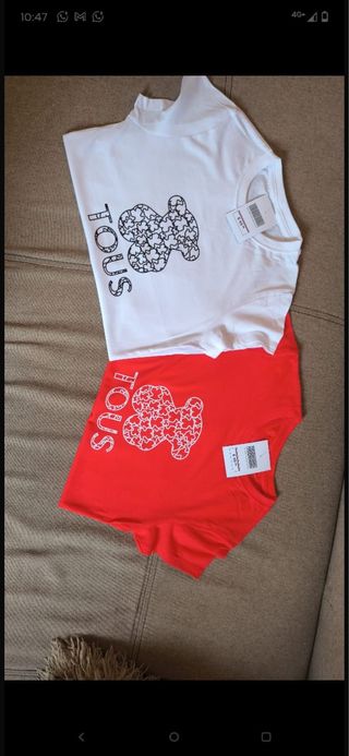 Camisetas TOUS Blancas y Rojas