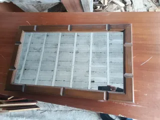 Espejo de madera maciza