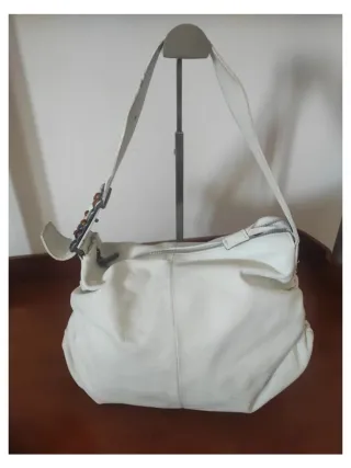 Borsa K.Play vera pelle bianca