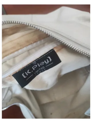 Borsa K.Play vera pelle bianca