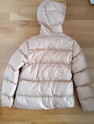 Plumífero beige mujer talla S