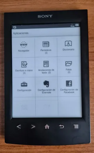 Ebook Sony Negro PRS-T2 + Cargador
