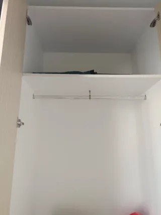 Armario 2 puertas Ros beige/blanco