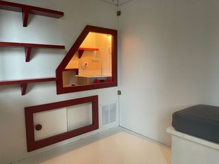 Casita infantil con dos camas